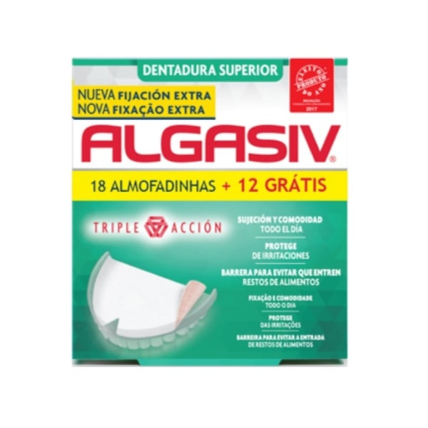 Algasiv Almofad Adesiv Dent Sup X18+Of 12