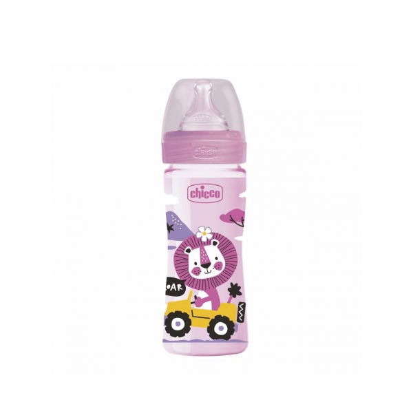 Chicco Biberão Well-Being Rosa 250ml 2m+