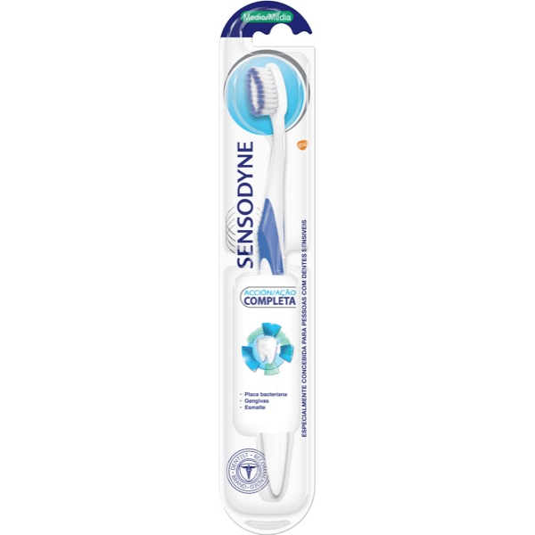 Sensodyne Ação Completa Escova Dentes Média