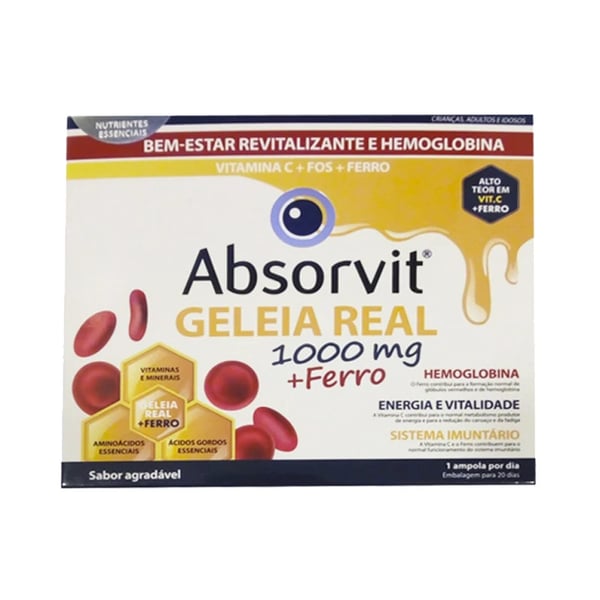 Absorvit Gel Real 1000Mg+Ferro Amp X20