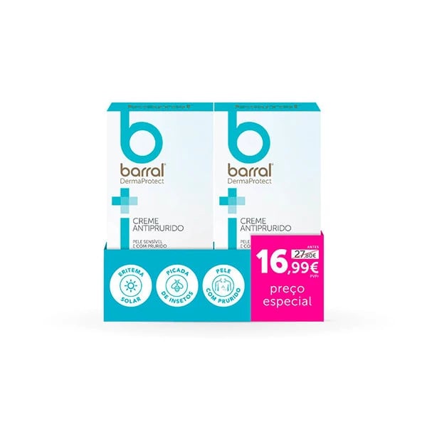 Barral DermaProtect Duo Creme Anti-Prurido 2 x 100 ml com Preço especial de 16.99€