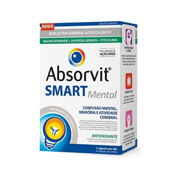 Absorvit Smart Mental 30 Cápsulas