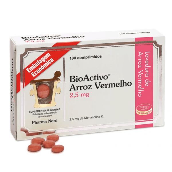 BioActivo Arroz Vermelho 2,5mg 180 Comprimidos