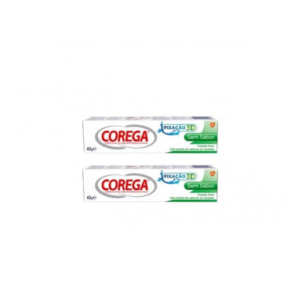 Corega Creme Fixativo Protese Sem Sabor 2x40g com desconto de 7€