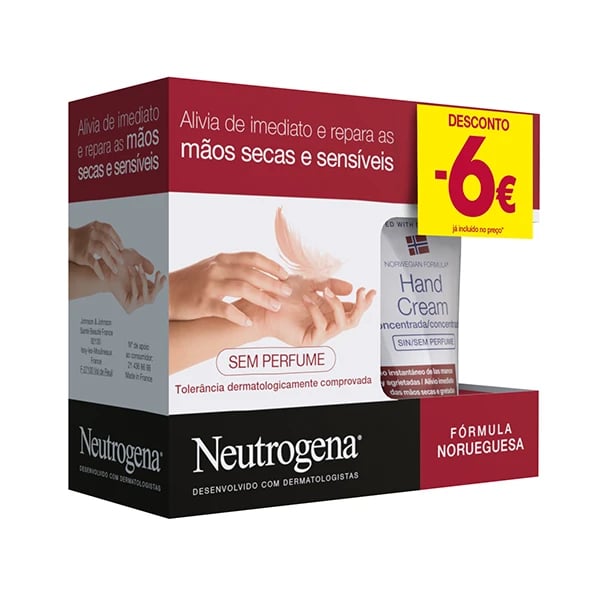 Neutrogena Mãos Creme Concentrado S/Perfume 2x50mL 6€ Desconto