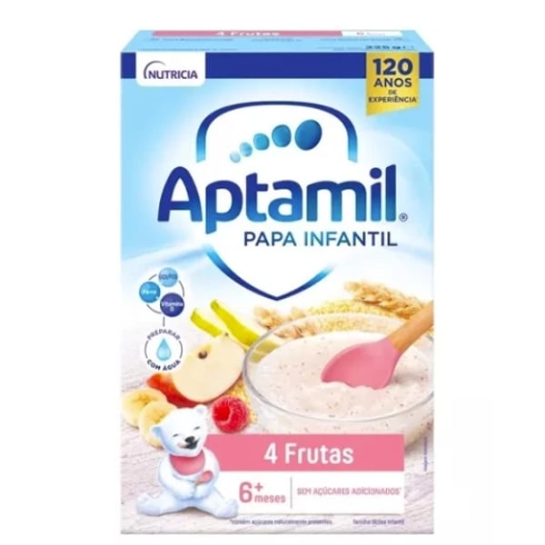 Aptamil Papa Lac 4 Frutas 225G 6M+