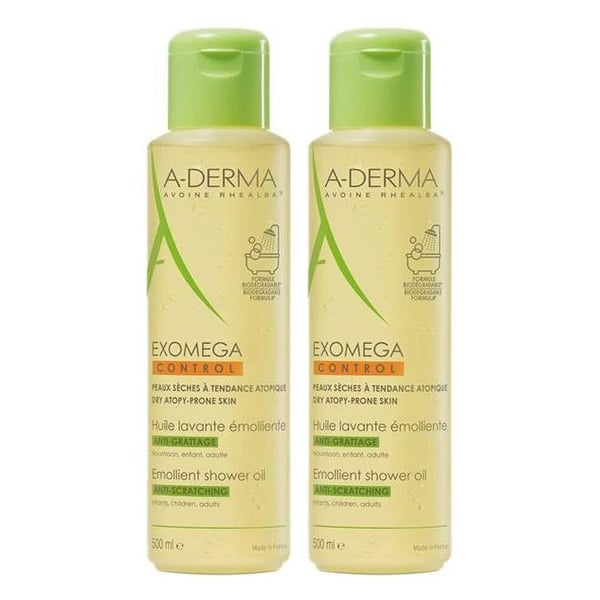 A-Derma Duo Óleo Duche Pele Atópica 2 x 500mL com Desconto de 65% na 2ª Embalagem