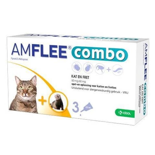 Amflee Comb 50/60 Sol Pipeta X3 Gato/Furao