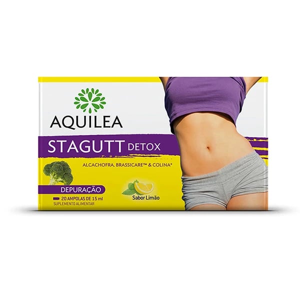Aquilea Stagutt Detox 20 ampolas Sabor limão