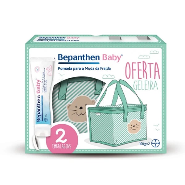 Bepanthen Baby Duo Pomada muda fralda 2 x 100 g com Oferta de Geleira