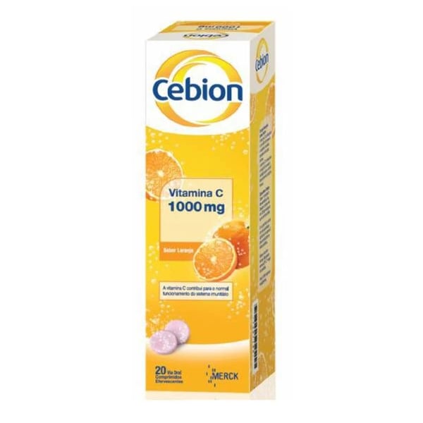 Cebion Vitamina C Sabor Laranja 20 comp eferv