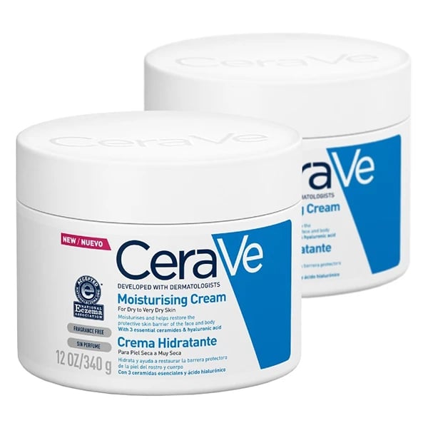 CeraVe Duo Creme hidratante diário 2 x 340 g com Desconto de 25% na 2ª Embalagem