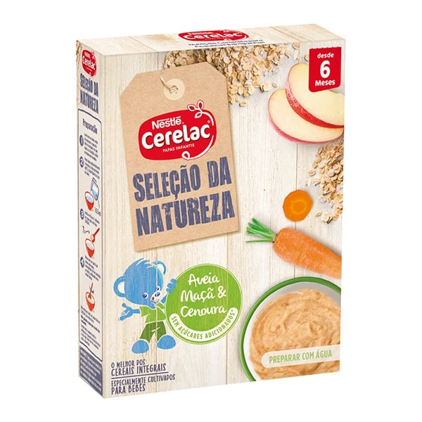 Cerelac Farinha Cereais Integrais Aveia Maca Cenoura 240g 6m+