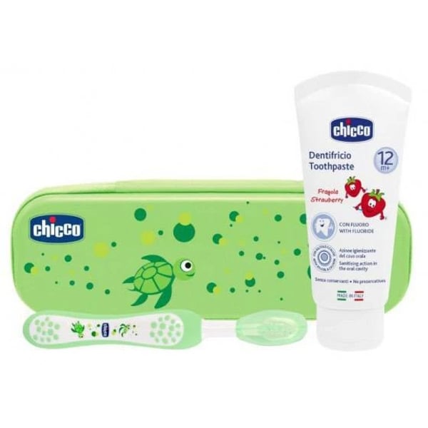 Chicco Estojo Higiene Oral Verde 12M+