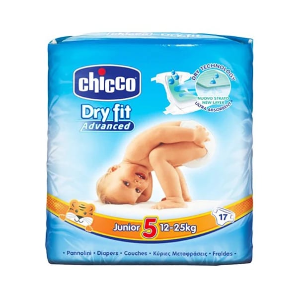 Chicco Fraldas Dry Fit T5 12-25kg