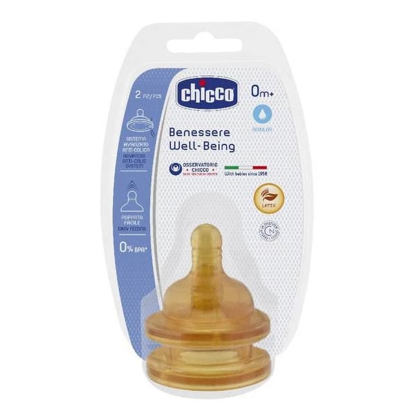Chicco Tetina Benes Reg Latex 0m+ X2