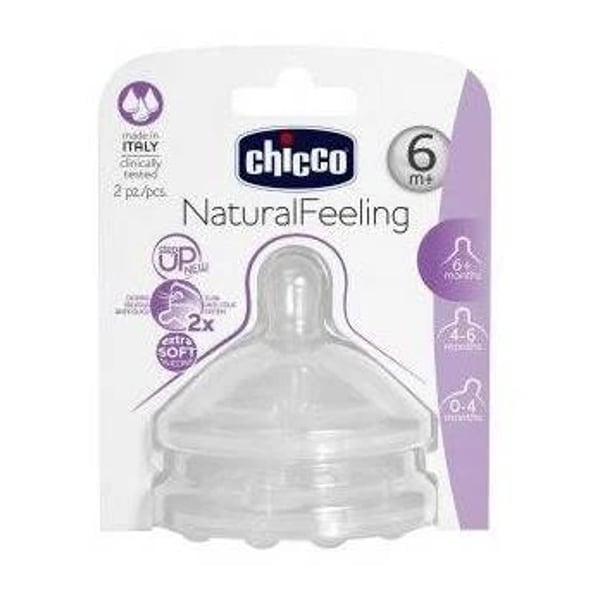 Chicco Tetina Stepup New3 6m+ Rap x2
