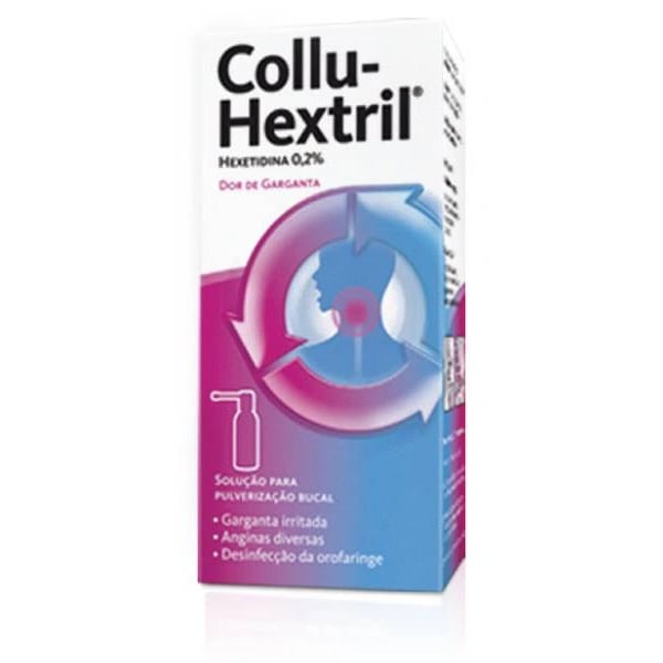 Collu-Hextril 0,2 mg/100 mL x 40 sol pulv bucal