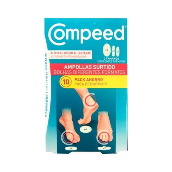 Compeed Penso Bolhas 3 Tamanhos Económico 10 unidades