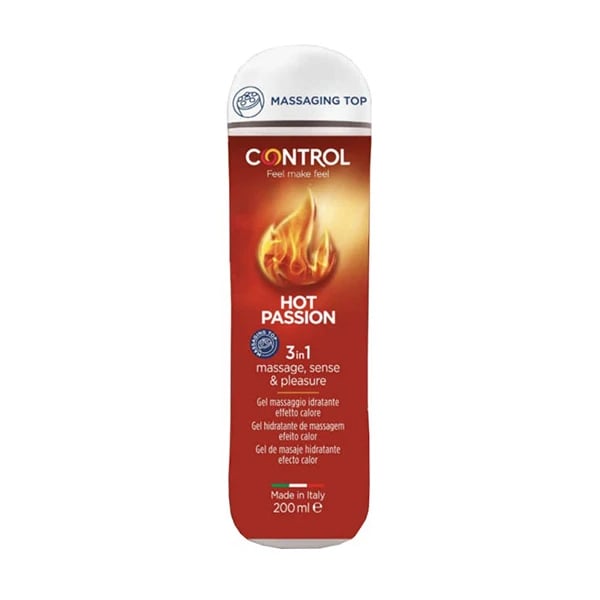 Control Gel Massagem Hot Passion 3 em 1 200mL