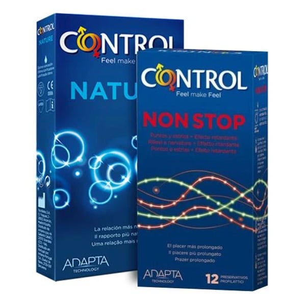 Control Preservativos Nature Adapta 12 unidades + Oferta Nonstop 12 unidades