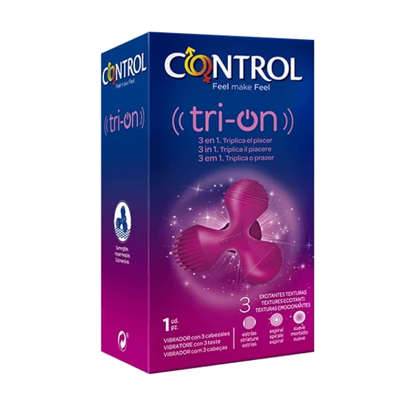 Control Toys Tri-On Vibrador com 3 cabeças