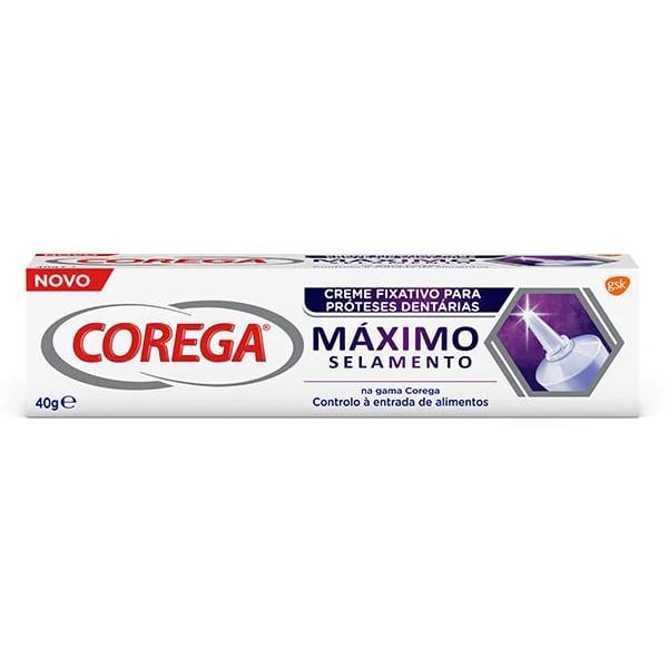 Corega Creme Fixativo Protese Maximo Selamento 40g