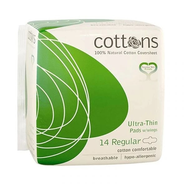 Cottons Penso Ultra Fino com Abas Regular 14 pensos