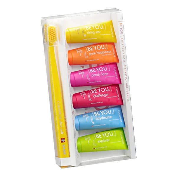 Curaprox Be You Pastas Dentífricas 6x10mL + Cs 5460 Ultra Soft Escova de dentes