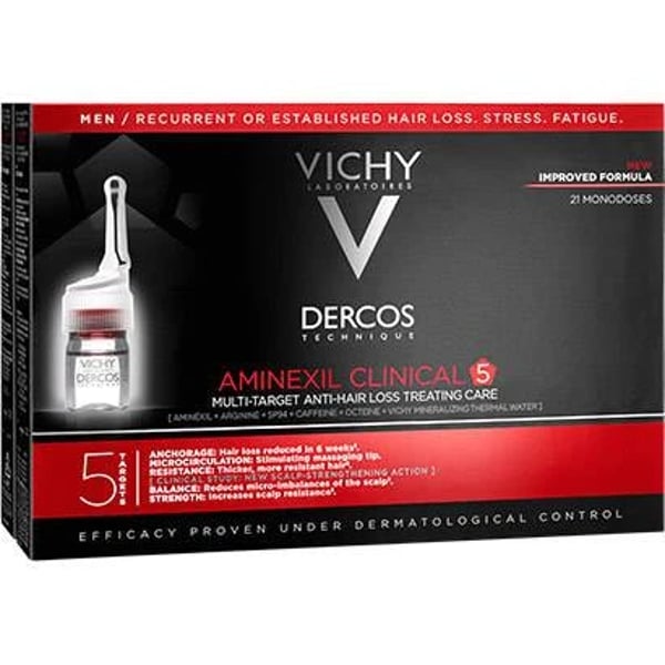 Dercos Ampolas Aminexil Clinical Homem x21