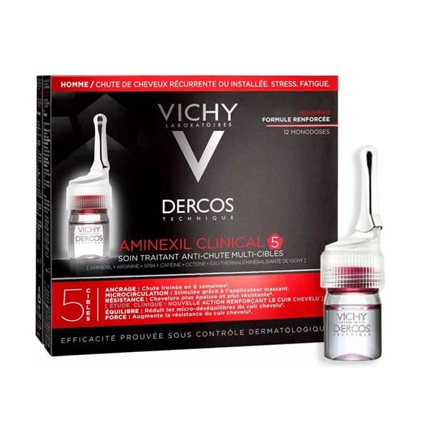 Dercos Ampolas Aminexil Clinical Homem x12