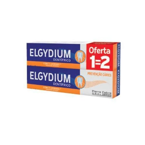 Elgydium Duo Pasta Dentes Cáries 2x75mL 1=2