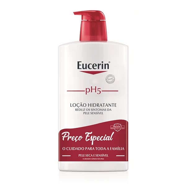 Eucerin Pele Sensivel pH5 Loçao Hidratante 1L Preço Especial