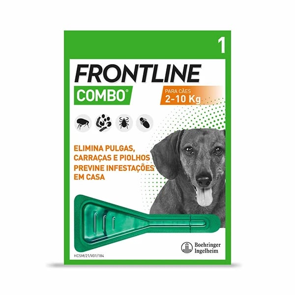 Frontline Combo Sol Cao 2-10kg 0,67mlx1 x  sol unção punctif