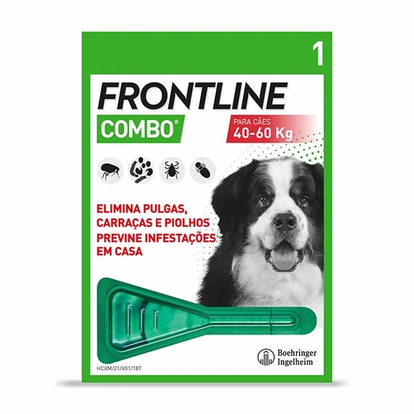 Frontline Combo Sol Cao >40kg 4,02ml X 1 x  sol unção punctif