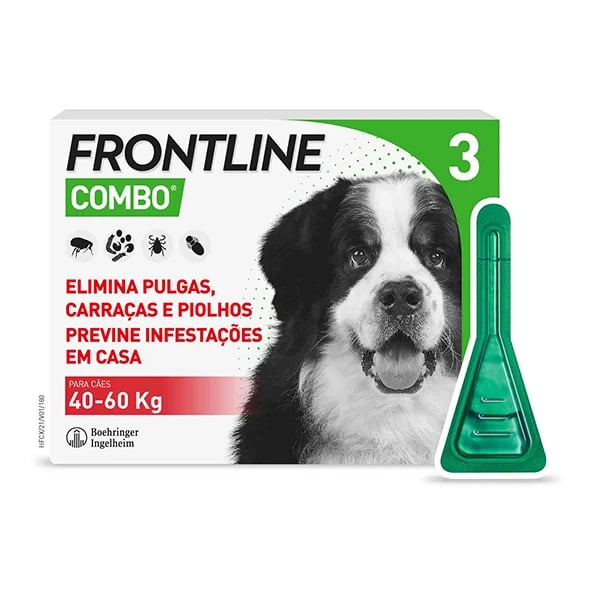 Frontline Combo Sol Cao >40kg 4,02ml X3 x  sol unção punctif