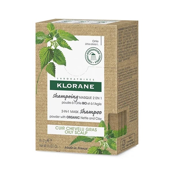Klorane Capilar Champô Máscara 2 em 1 Po Ortiga/Argila 8X3G