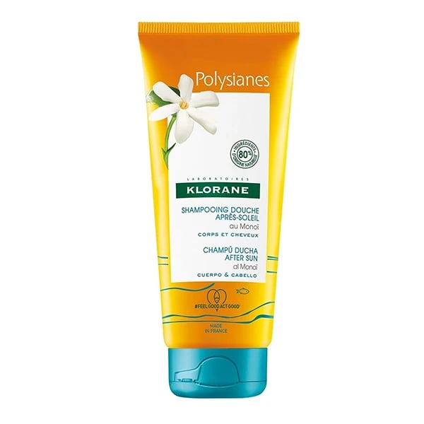 Klorane Solar Polysianes Champo Duche Pos Sol Corpo e Cabelo 200mL