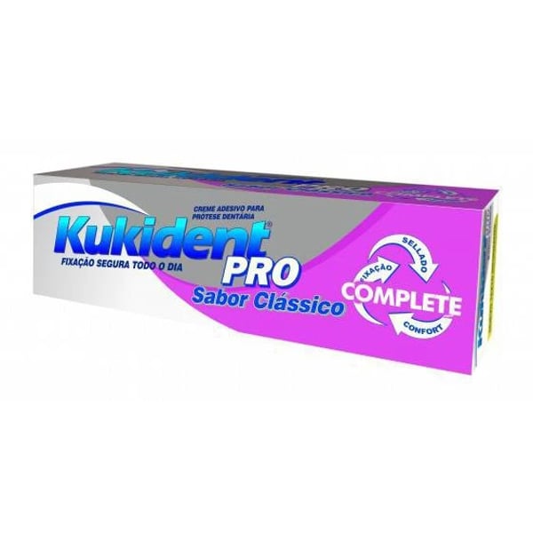 Kukident Pro Creme Classico Protese Sabor Original 70g