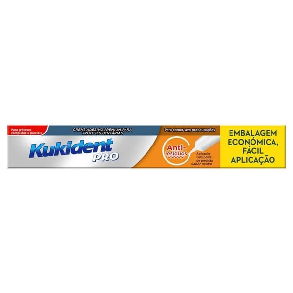 Kukident Pro Plus Creme Adesivo Antiresiduos 57g