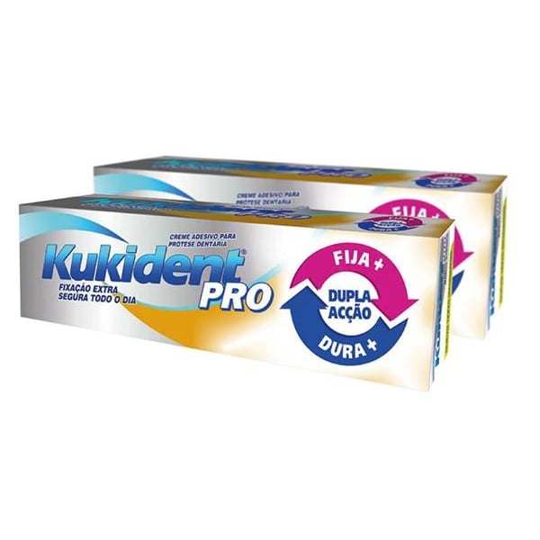 Kukident Pro Plus Creme Dupla Accao Protese 40g