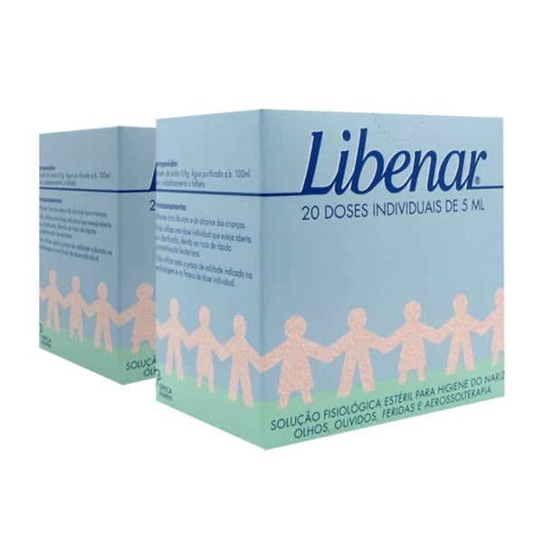 Libenar Baby Soro Fisiológico 20 unidades Duo + Desconto 50% na 2ª embalagem