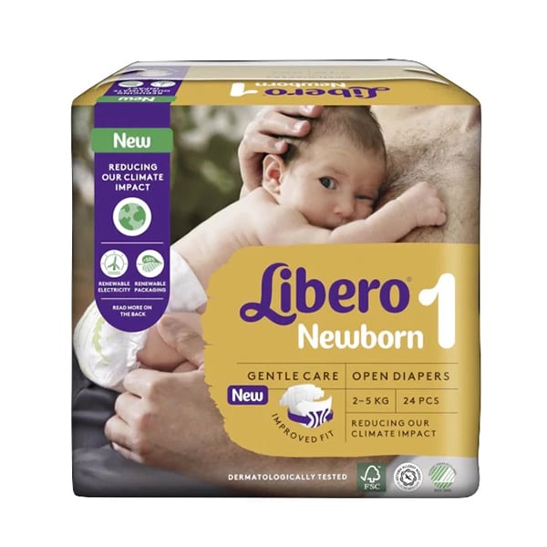 Libero Baby Soft Newborn T1 Fralda 2/5Kg X24