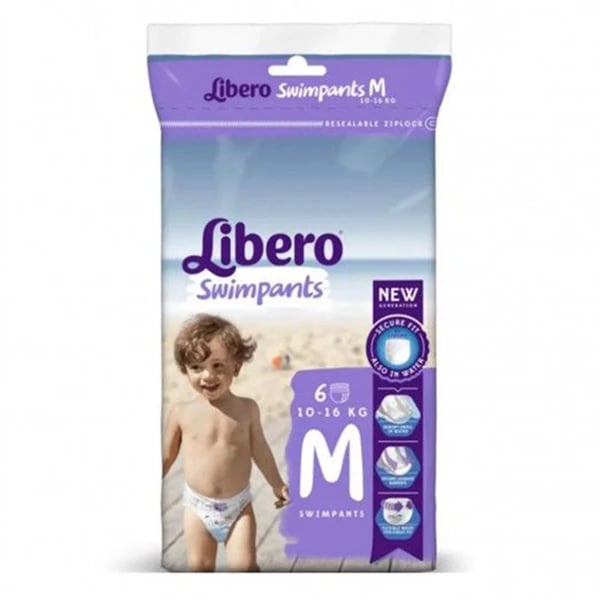 Libero Swimpants Fralda 10/16 Kg M X 6