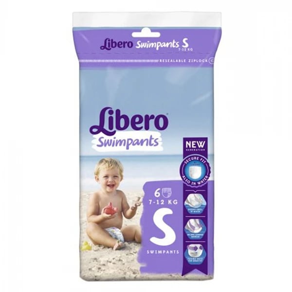 Libero Swimpants Fralda 7/12 Kg S X 6