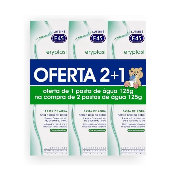 Lut E45 Eryplast Cr Pasta Ag 125g x2 +125g 