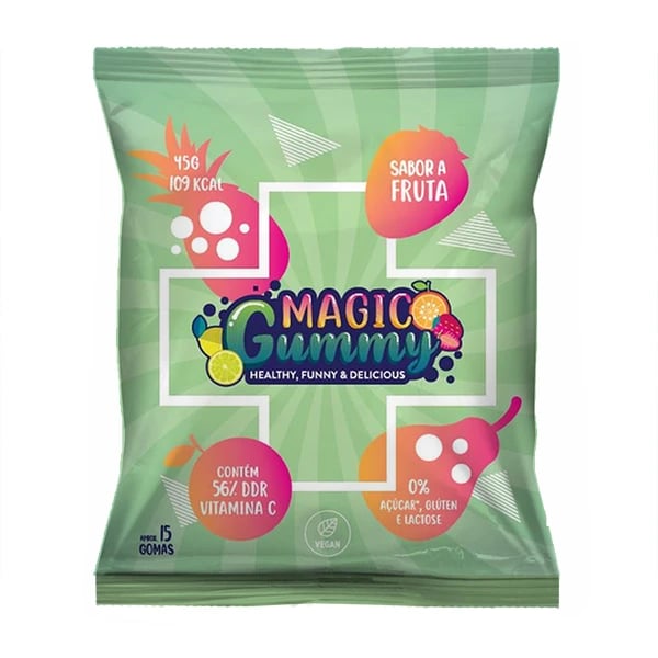 MagicGummy Gomas Sabor a Fruta Formato Frutas 15 gomas