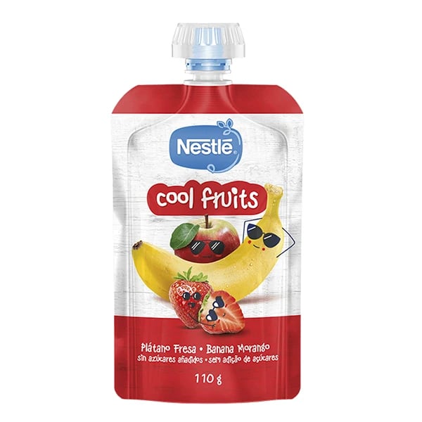 Nestle Pacotinho Cool Fruits Banana/Morango 110G 12m+