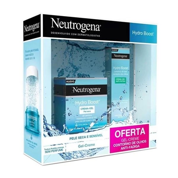 Neutrogena Hydro Boost Pack Gel-Creme Hidratante 50mL + Contorno Olhos Anti-Fadiga 15mL