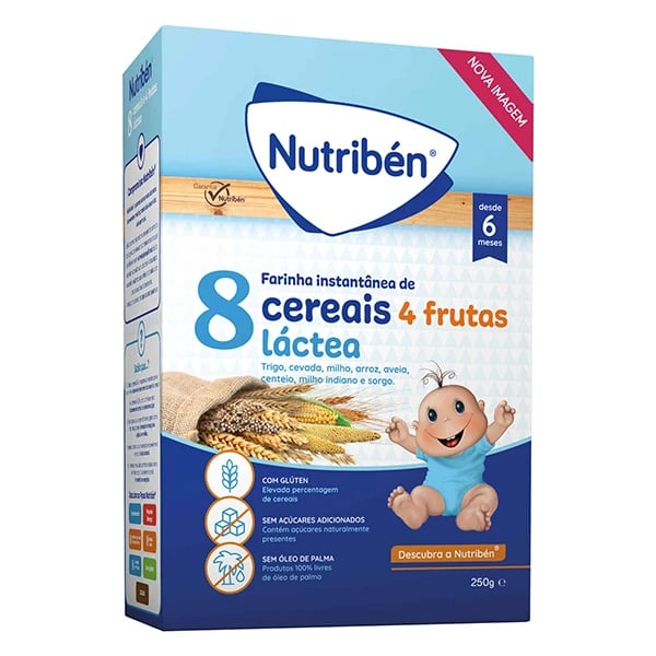 Nutriben Farinhas 8 Cereais 4 Frut La 250G
